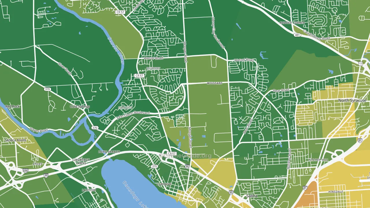 Liverpool, NY Map of Murder Rates