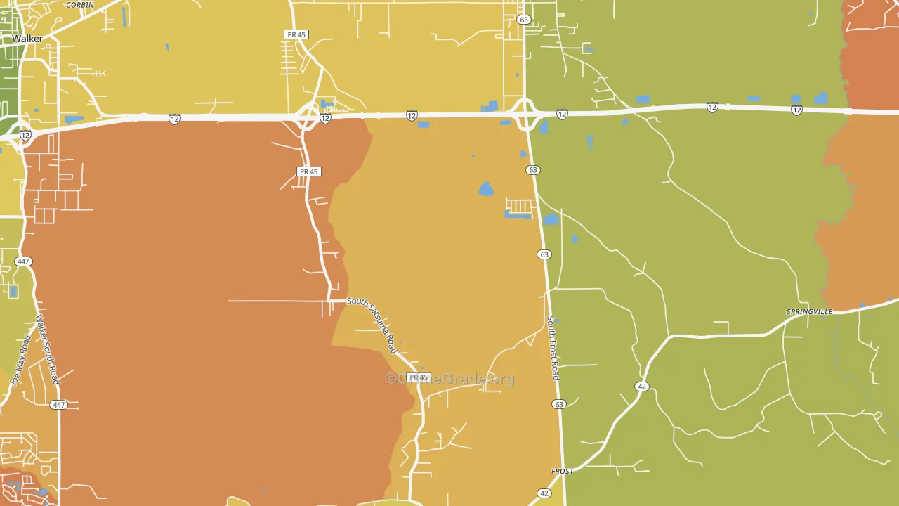 Livingston, LA Map of Murder Rates
