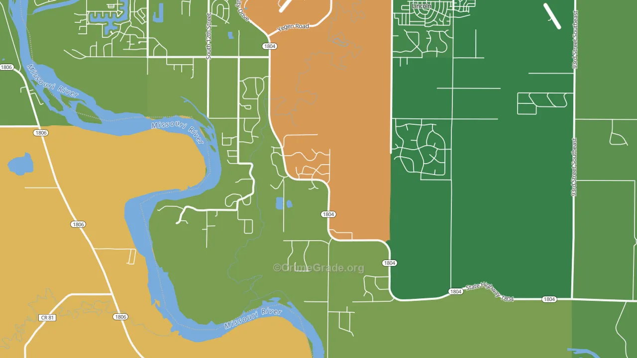Livona, ND Map of Murder Rates