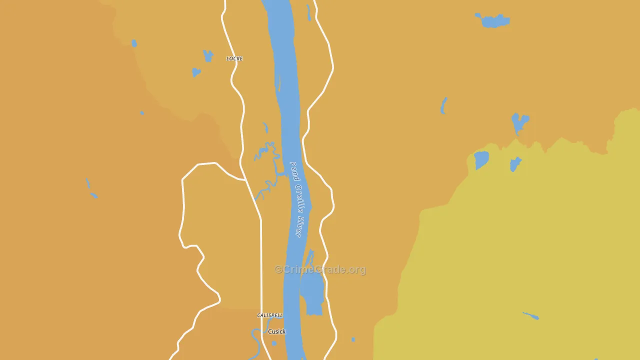 Locke, WA Map of Murder Rates