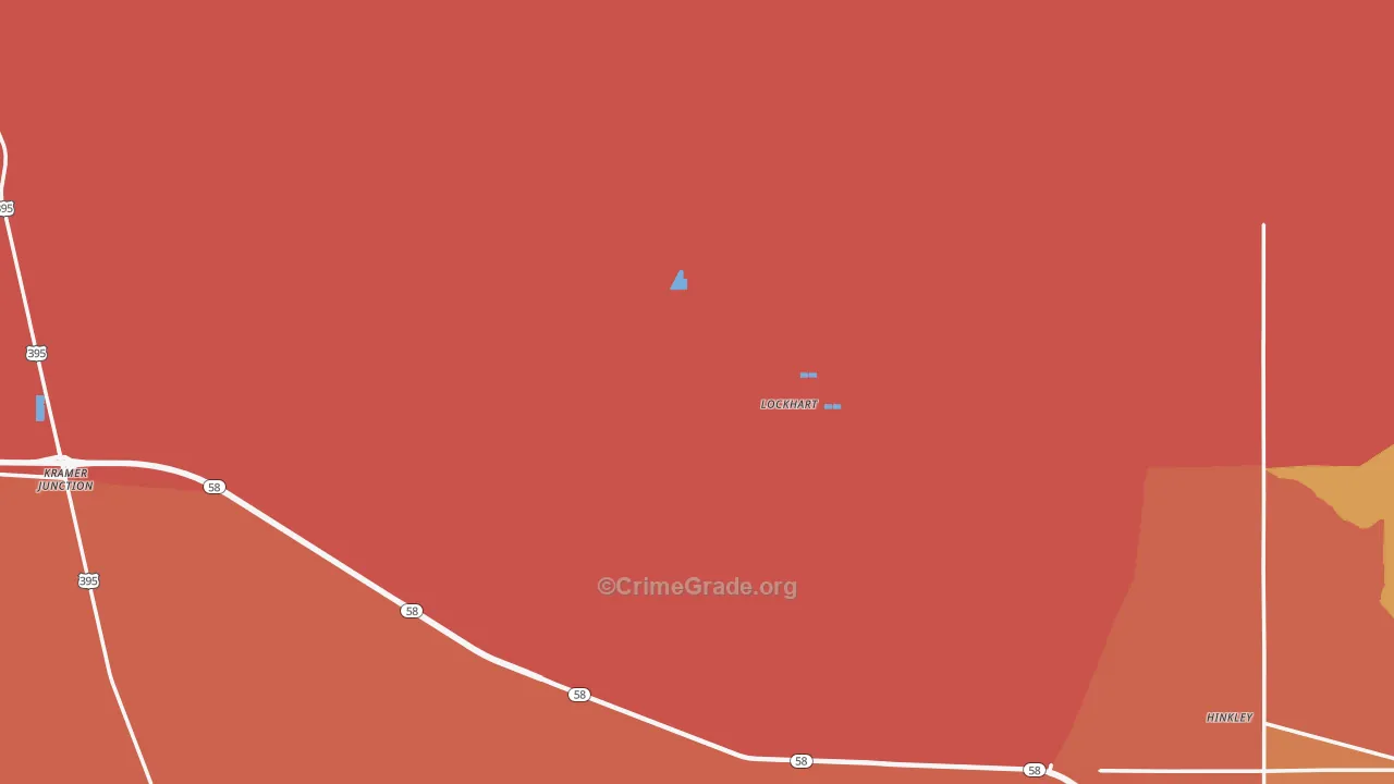 Lockhart, CA Map of Murder Rates