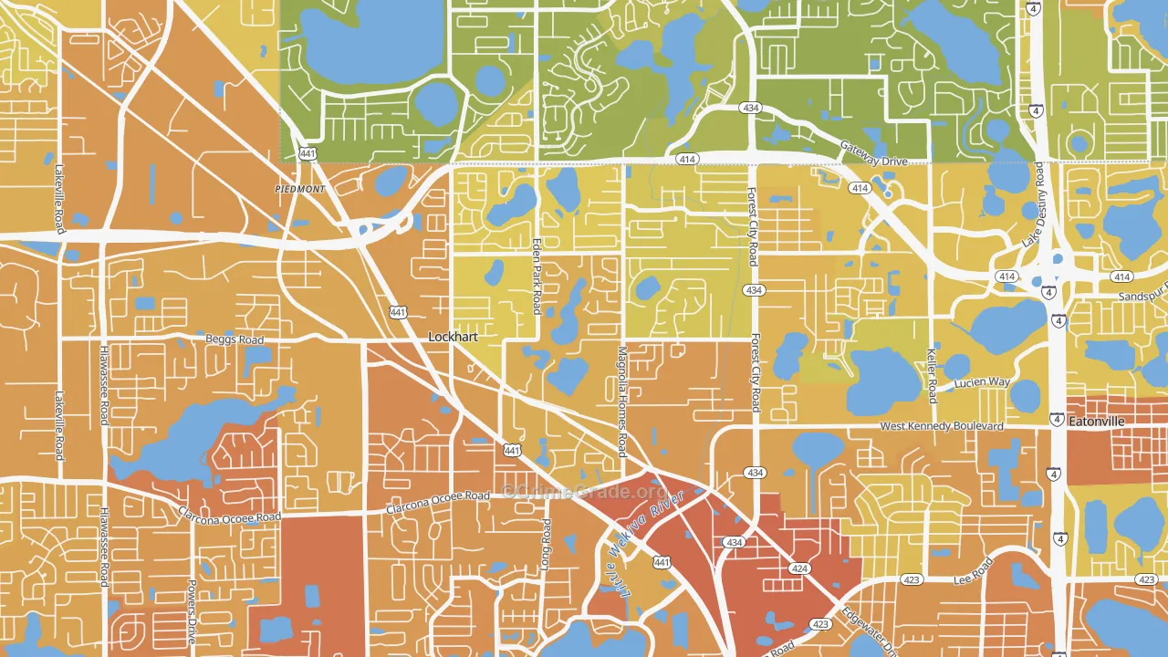 Lockhart, FL Map of Murder Rates