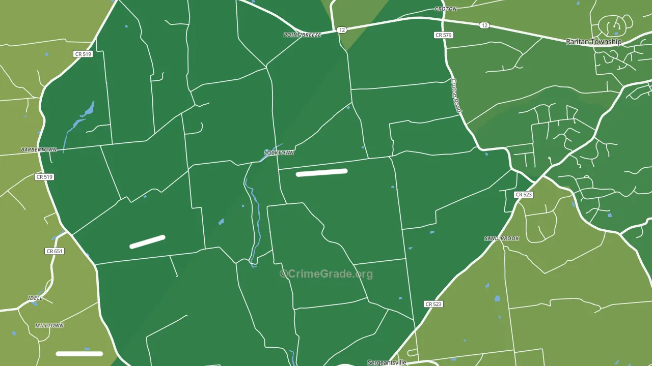 Locktown, NJ Map of Murder Rates