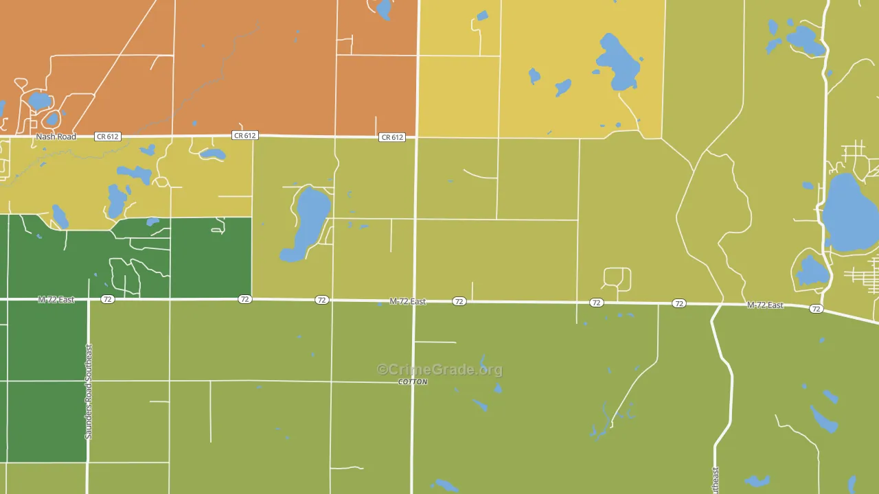 Lodi, MI Map of Murder Rates