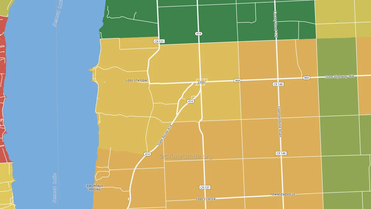 Lodi, NY Map of Murder Rates