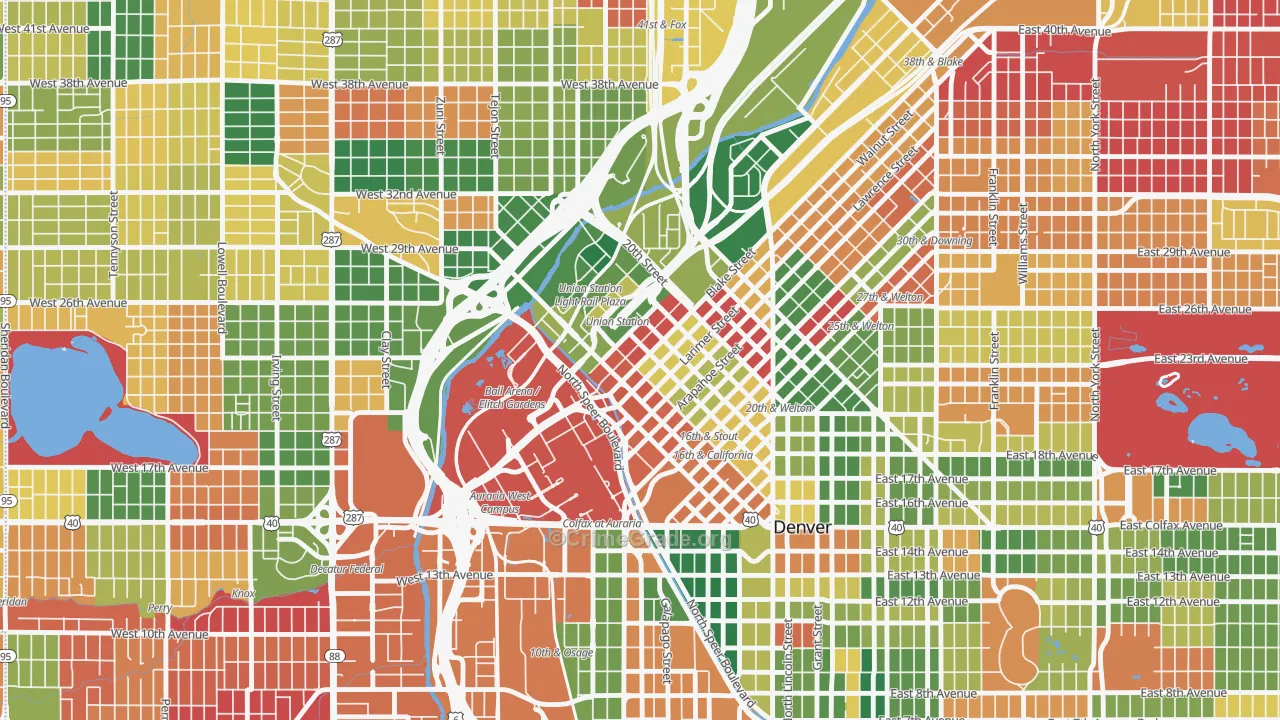 Lodo, Denver, CO Map of Murder Rates