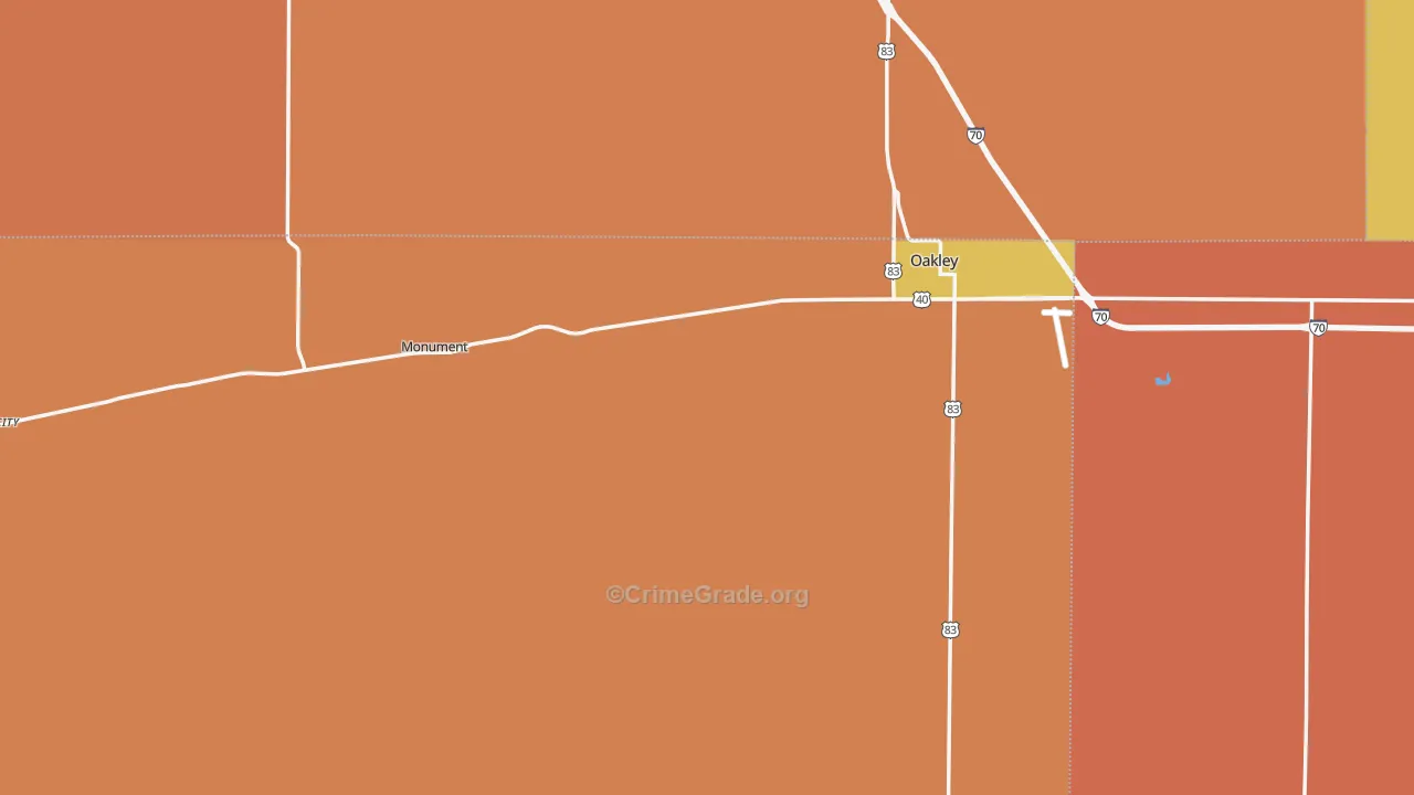 Logan County, KS Map of Murder Rates
