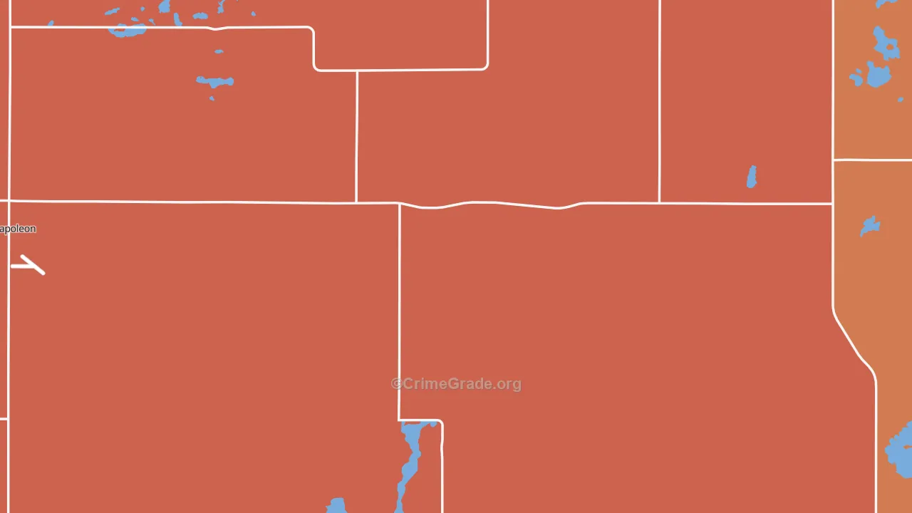 Logan County, ND Map of Murder Rates