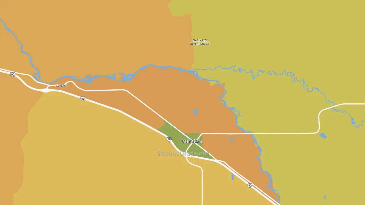 Logan, MT Map of Murder Rates