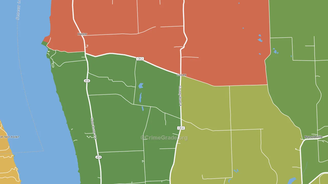 Logan, NY Map of Murder Rates
