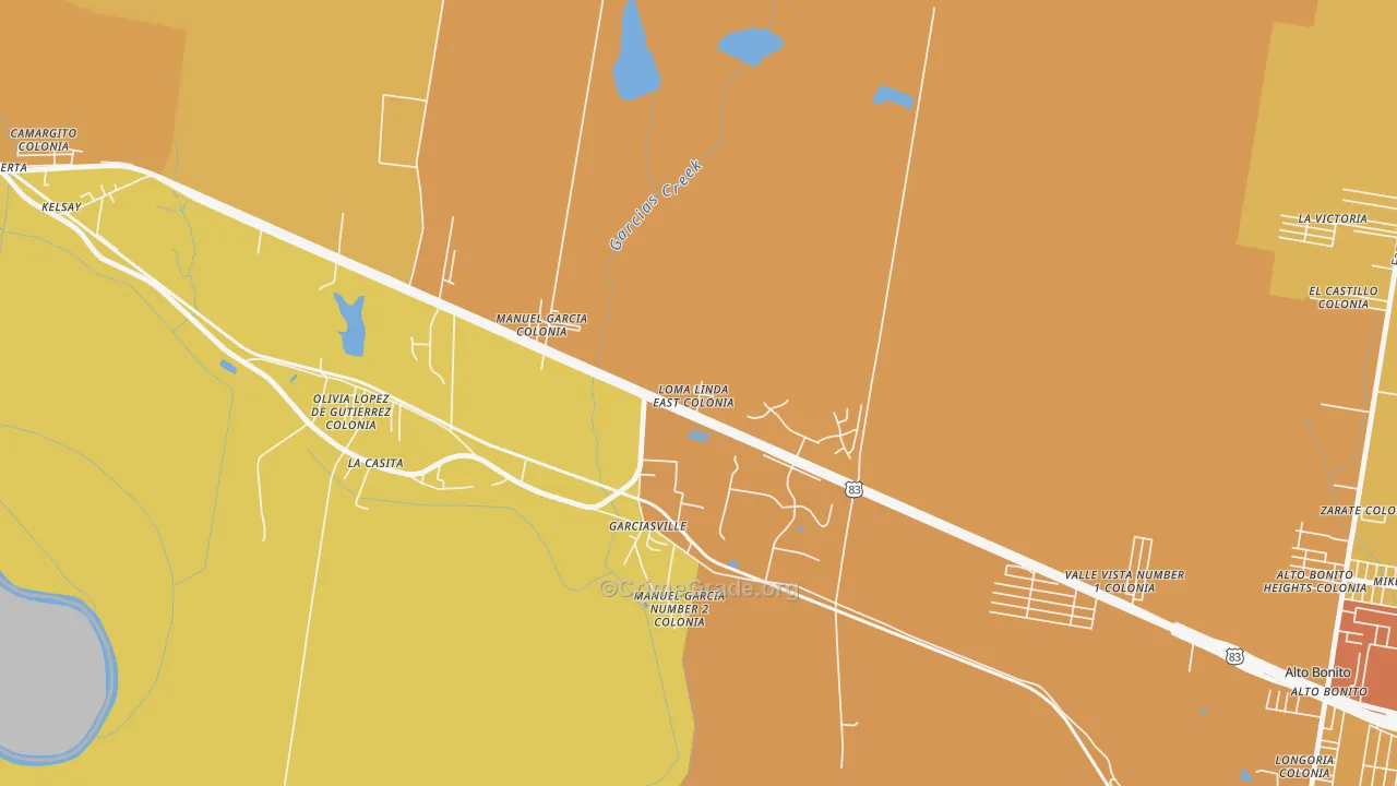 Loma Linda East, TX Map of Murder Rates