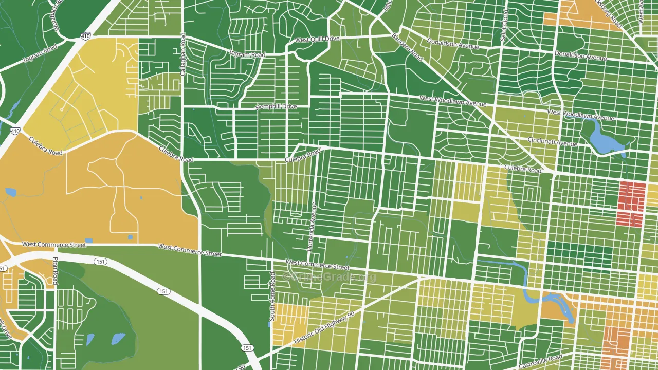 Loma Park, San Antonio, TX Map of Murder Rates