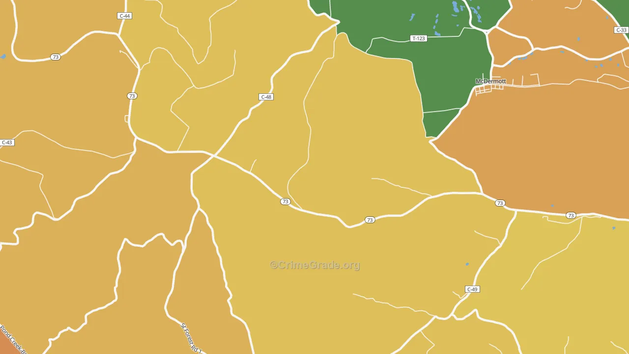 Lombardsville, OH Map of Murder Rates