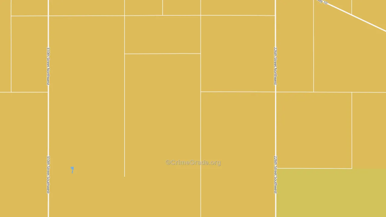 Lone Tree, ND Map of Murder Rates