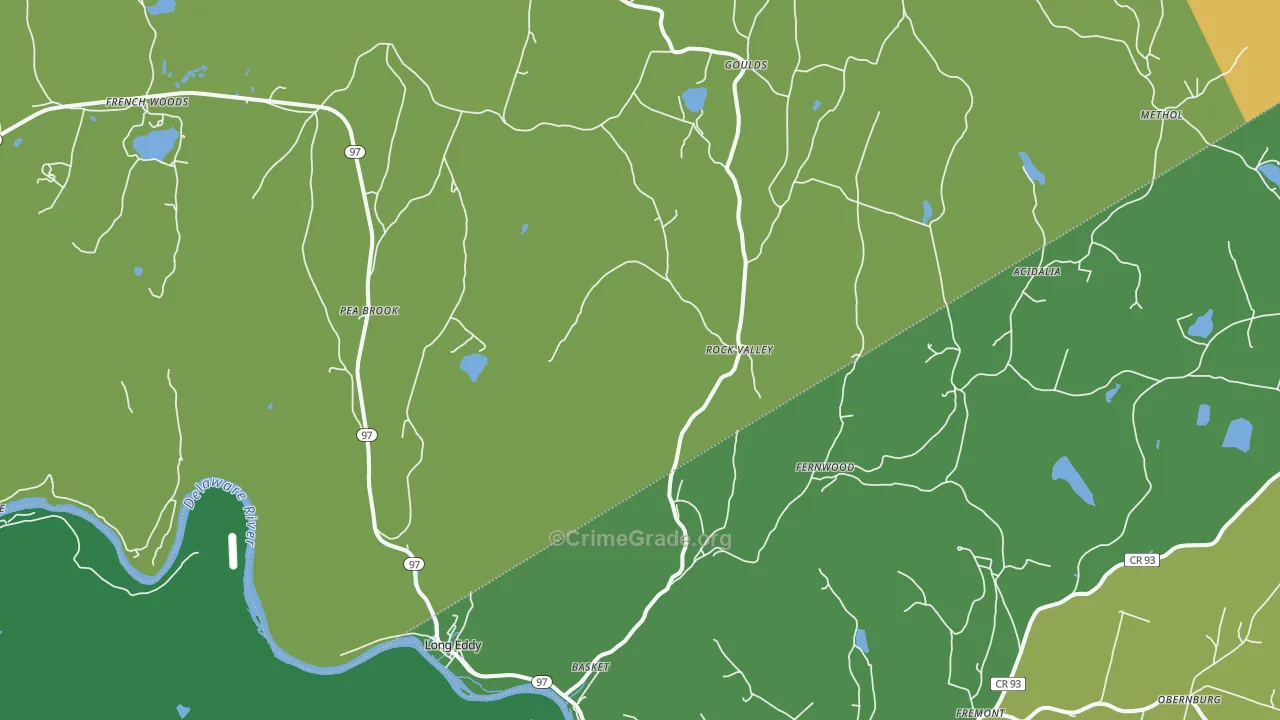 Long Eddy, NY Map of Murder Rates