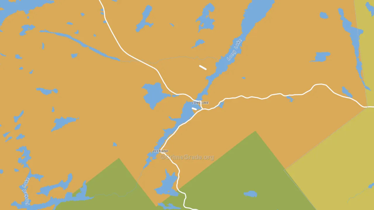 Long Lake, NY Map of Murder Rates
