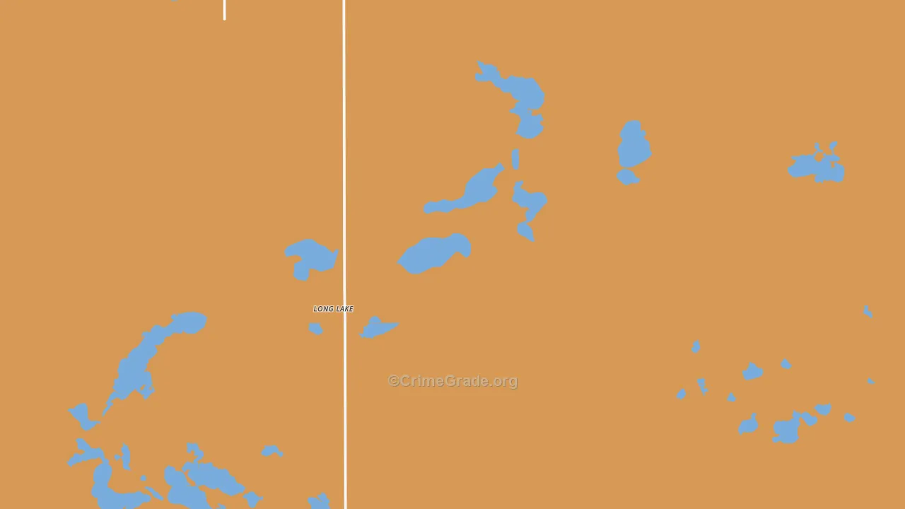 Long Lake, SD Map of Murder Rates