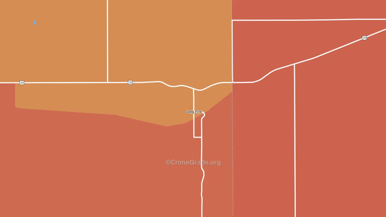 Long Pine, NE Map of Murder Rates