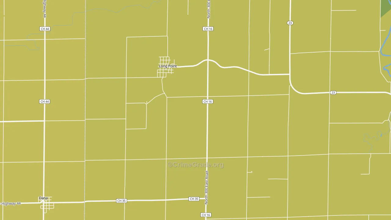 Long Point, IL Map of Murder Rates