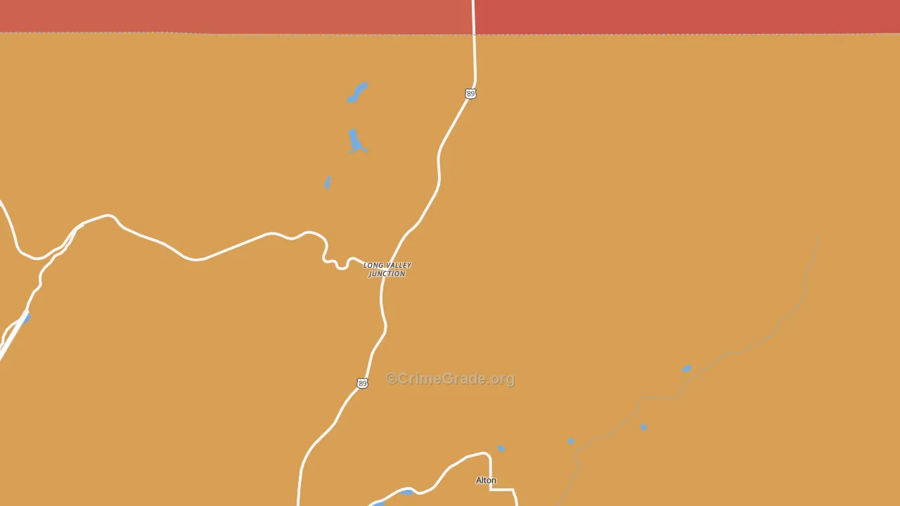 Long Valley Junction, UT Map of Murder Rates