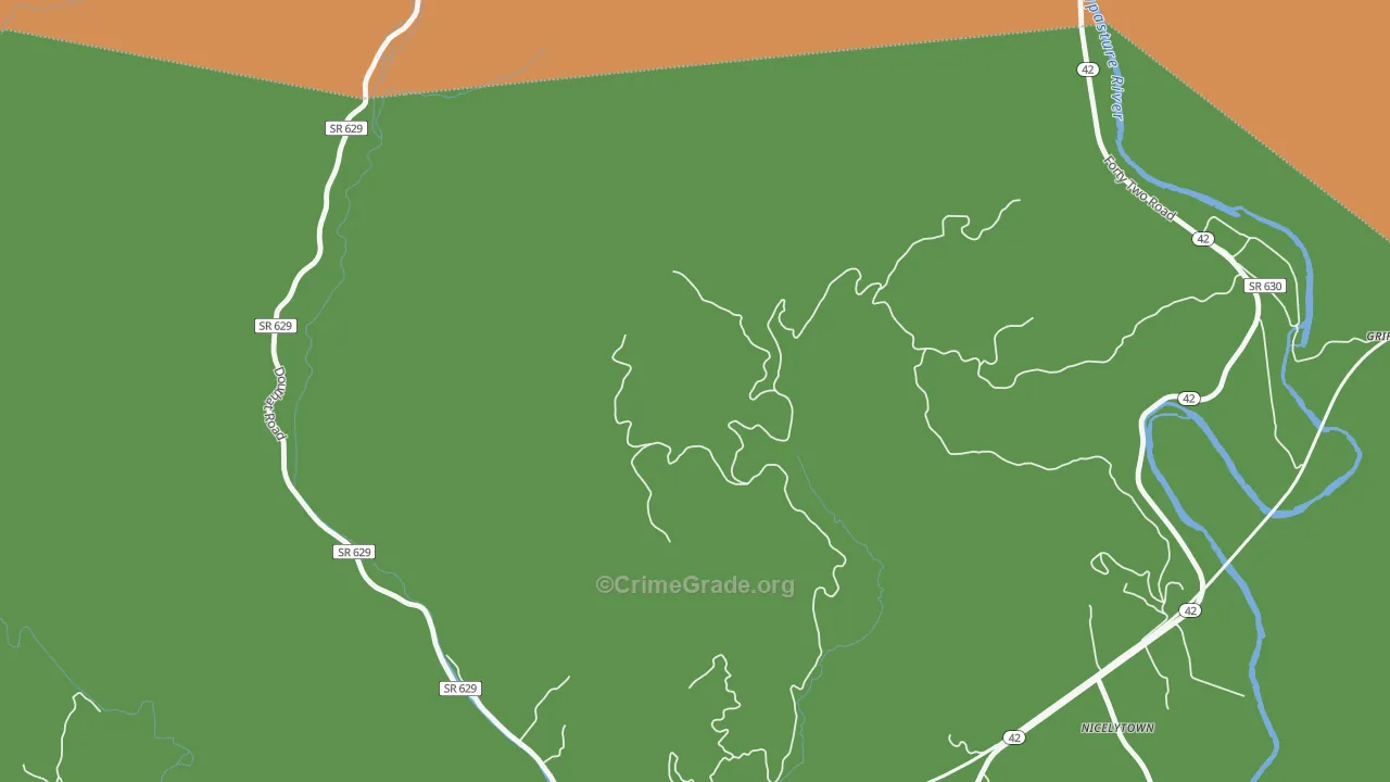 Longdale, VA Map of Murder Rates