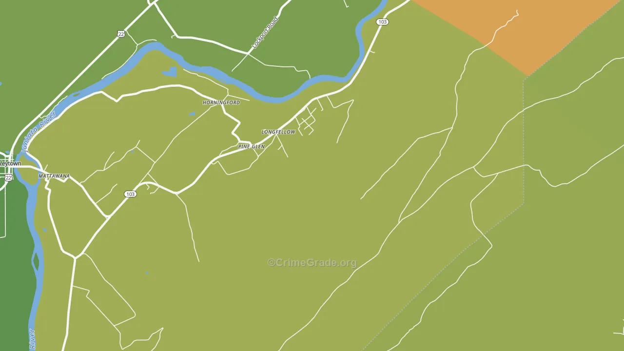 Longfellow, PA Map of Murder Rates