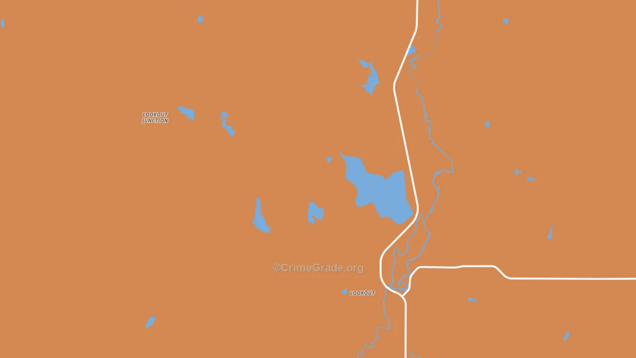 Lookout, CA Map of Murder Rates
