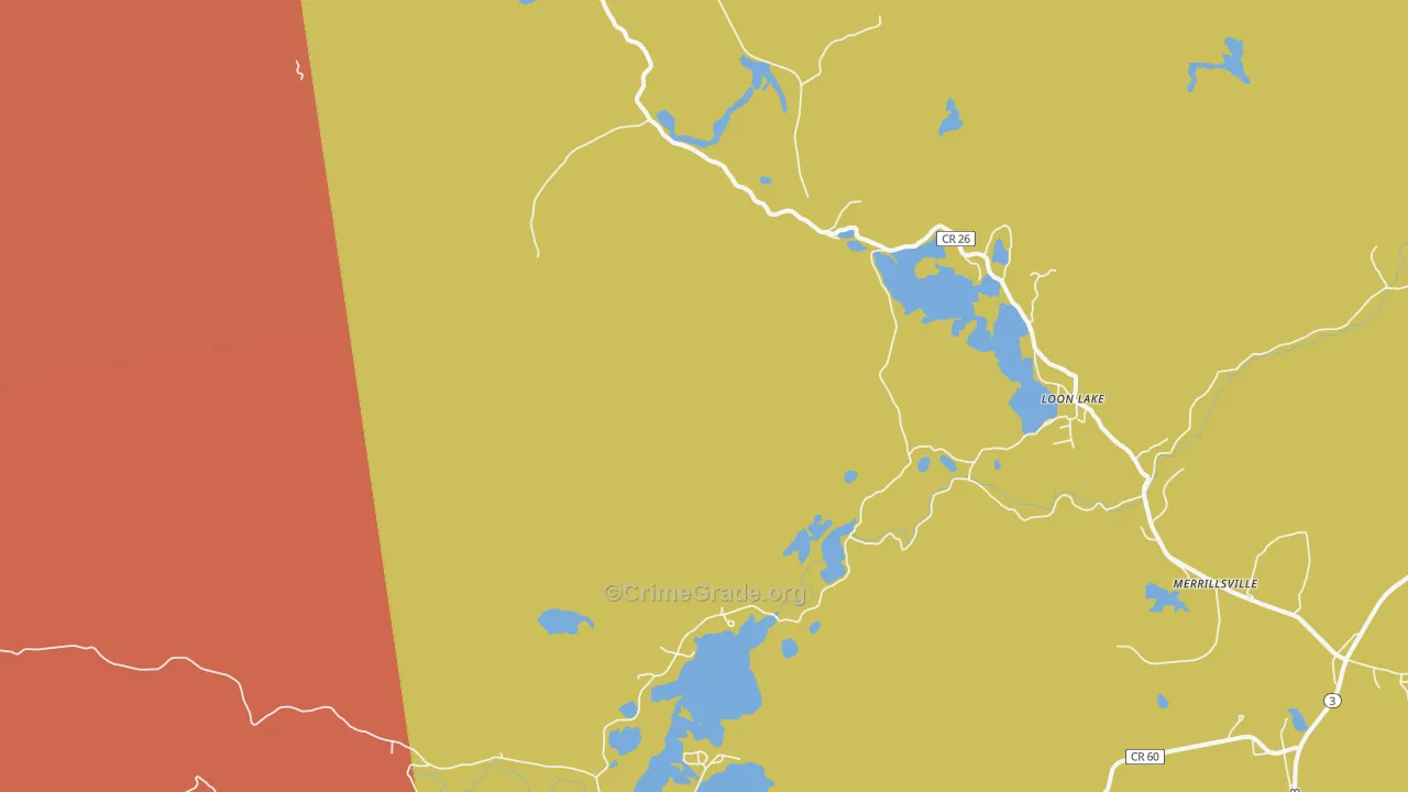 Loon Lake, NY Map of Murder Rates