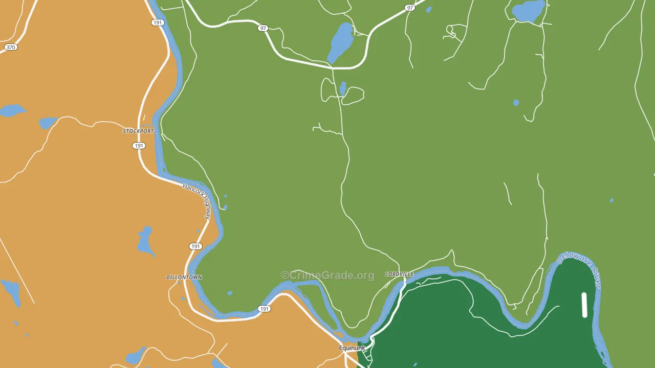 Lordville, NY Map of Murder Rates