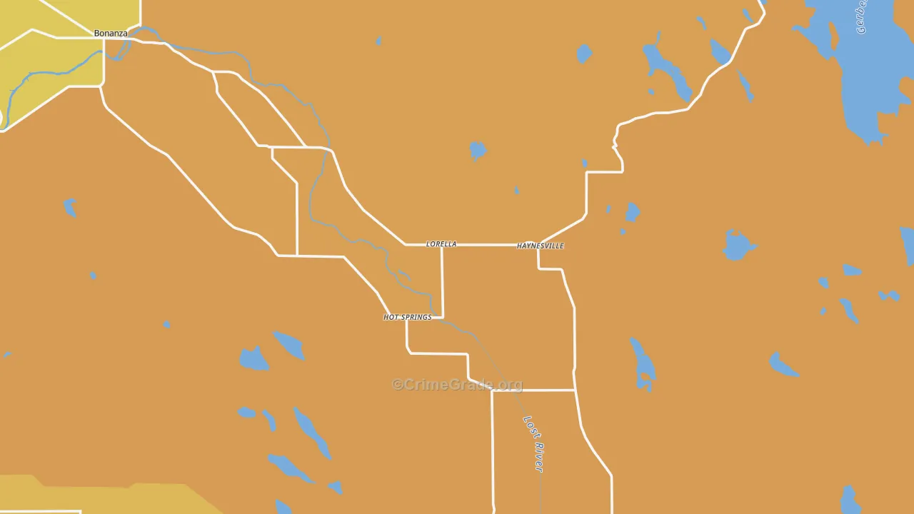 Lorella, OR Map of Murder Rates