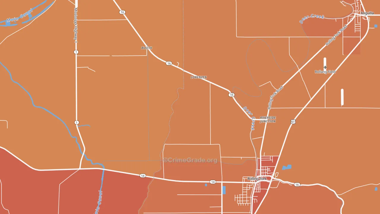 Lorenzen, MS Map of Murder Rates