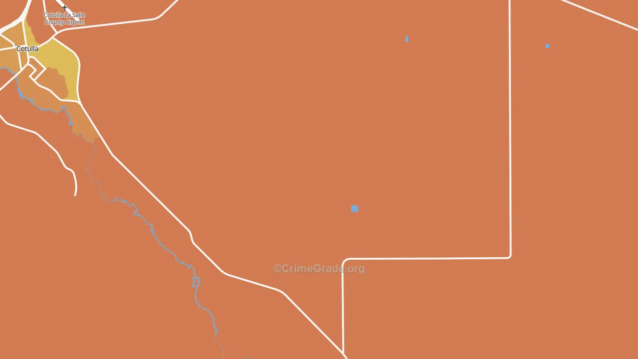 Los Angeles, TX Map of Murder Rates