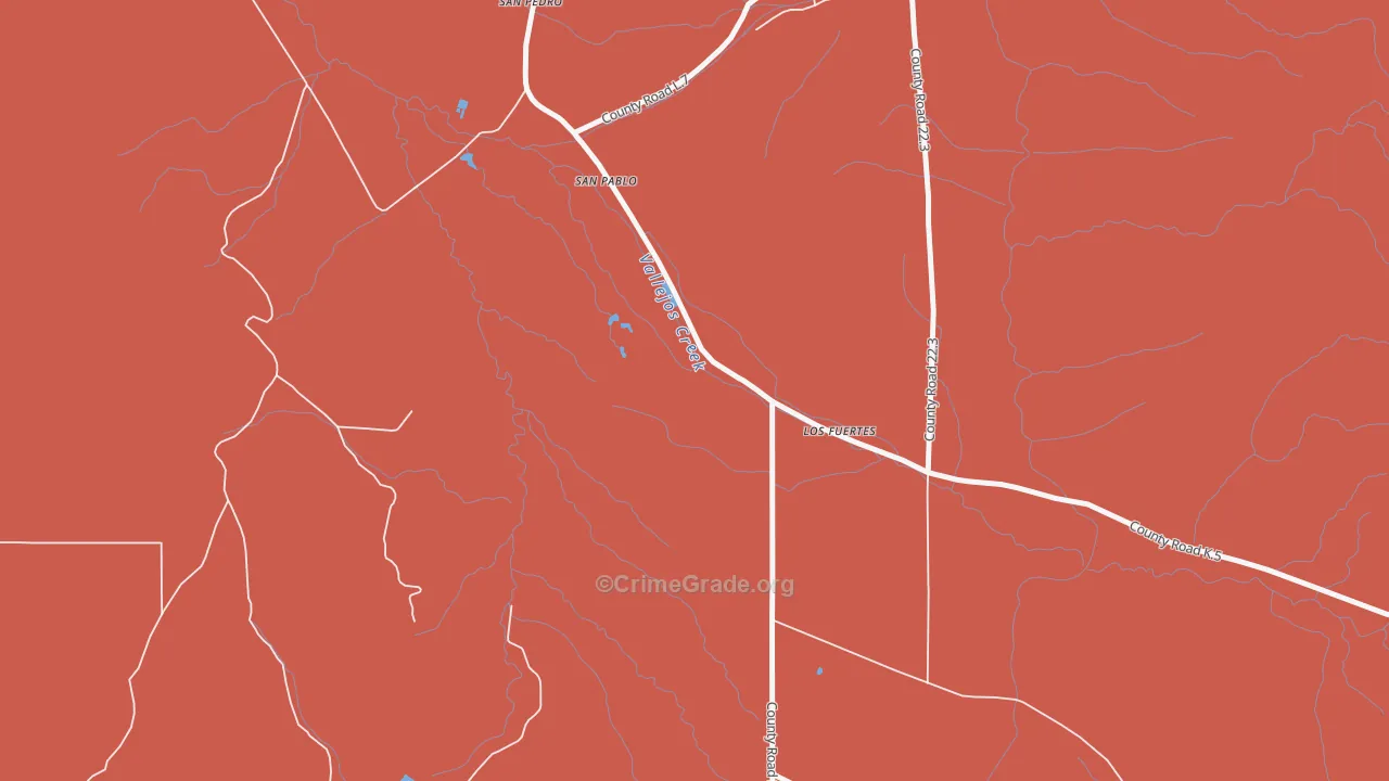 Los Fuertes, CO Map of Murder Rates