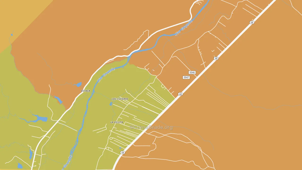 Los Luceros, NM Map of Murder Rates