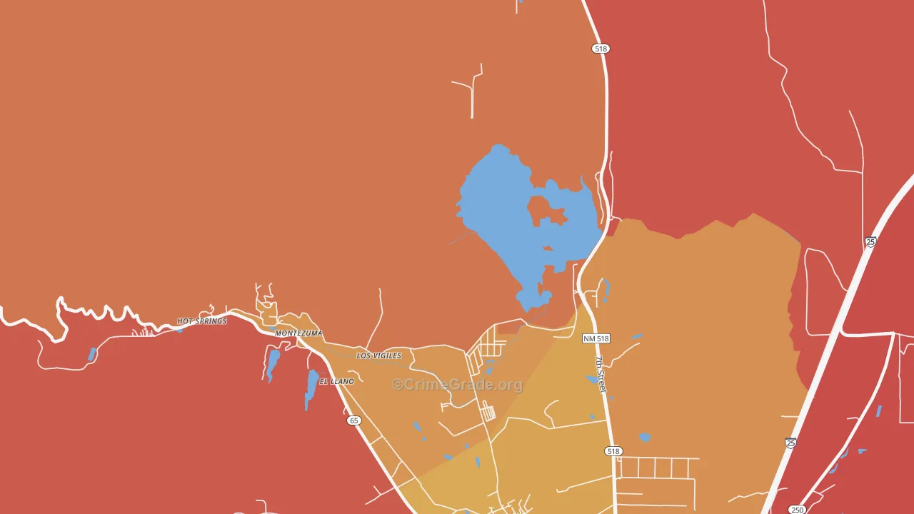 Los Vigiles, NM Map of Murder Rates
