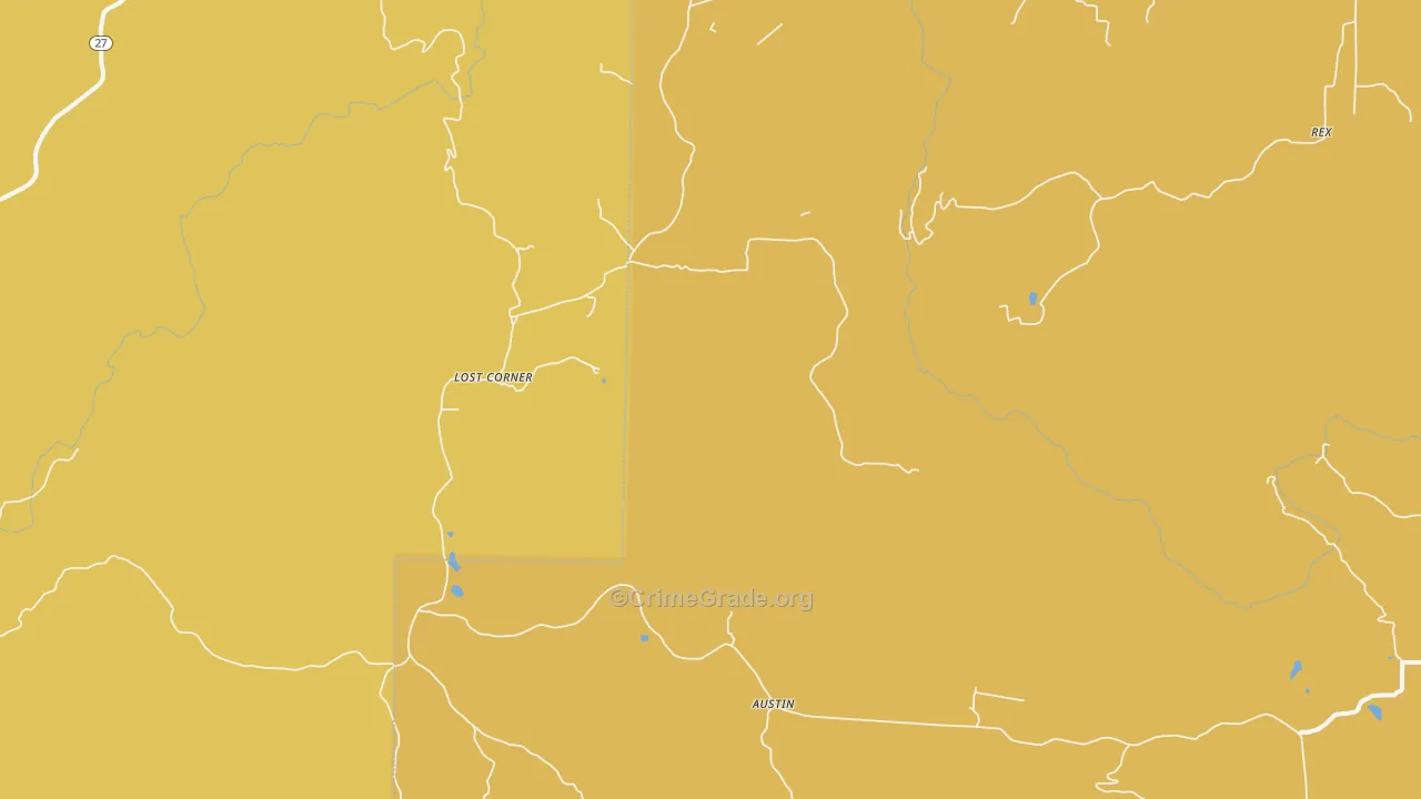 Lost Corner, AR Map of Murder Rates