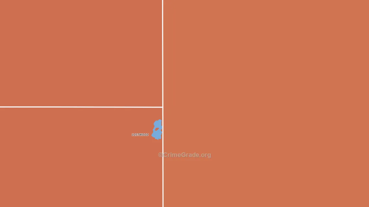 Lostwood, ND Map of Murder Rates