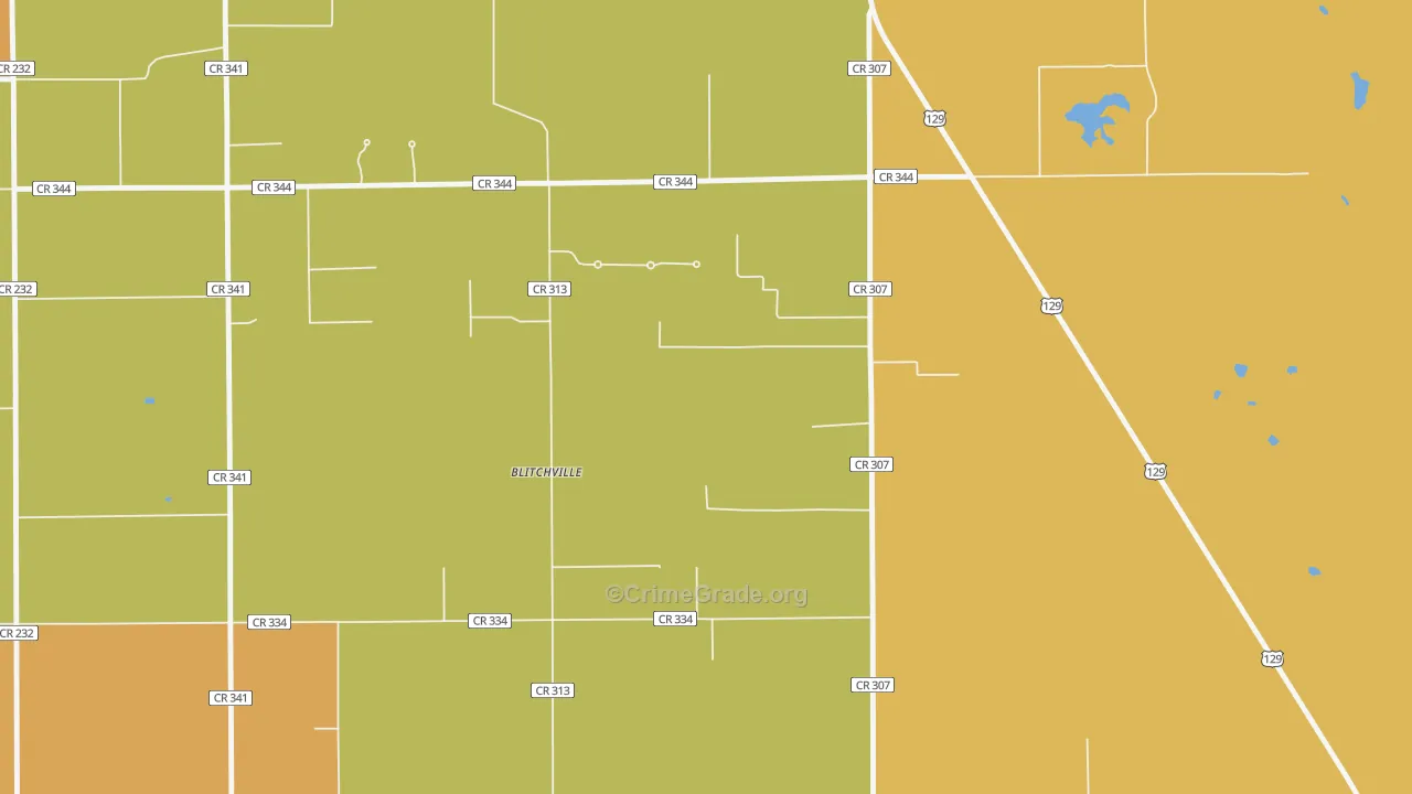 Lottieville, FL Map of Murder Rates