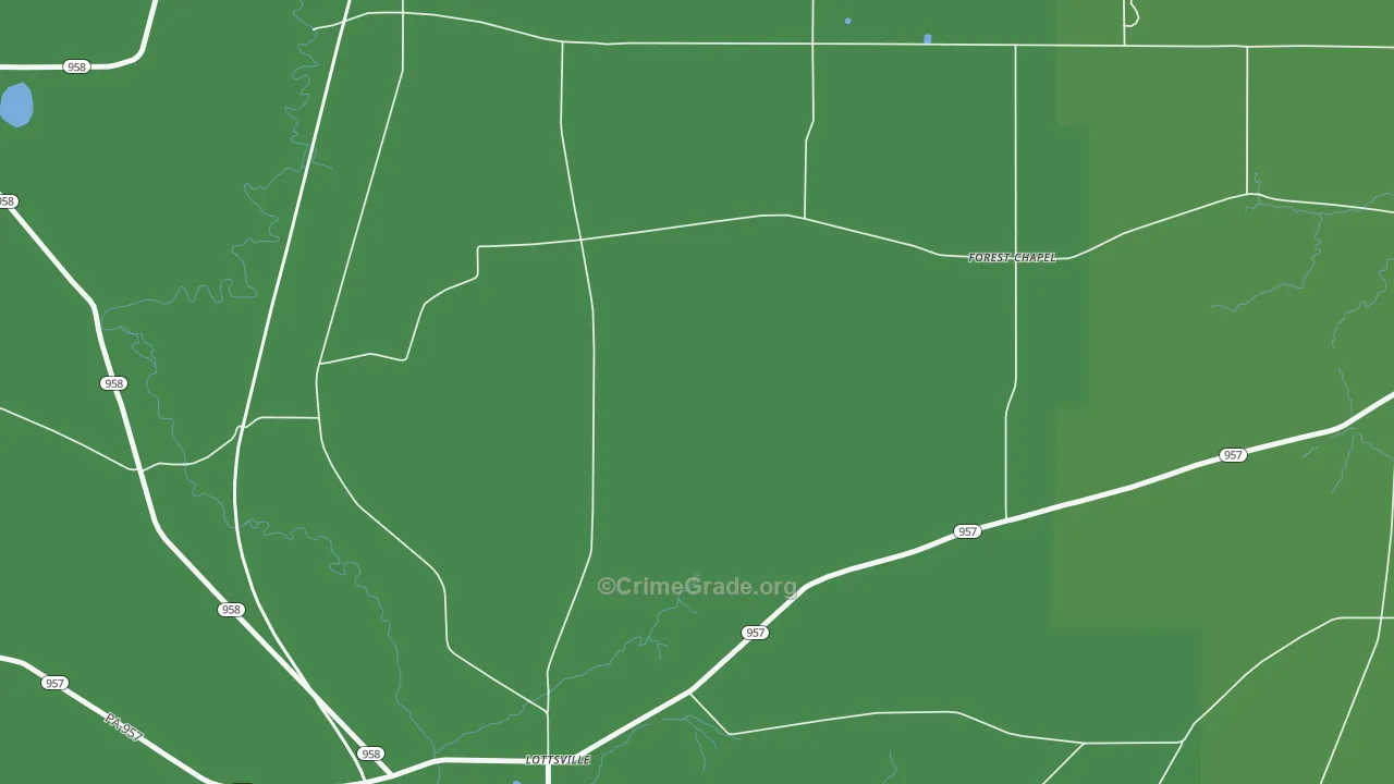 Lottsville, PA Map of Murder Rates