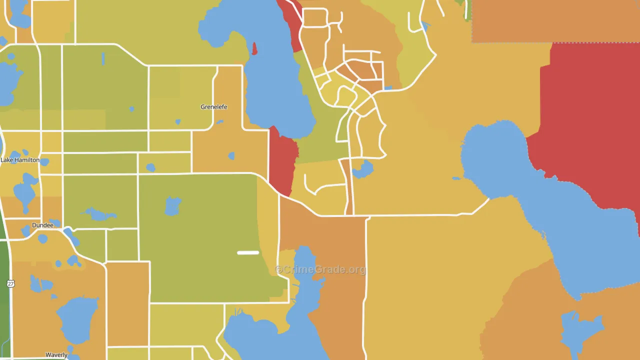 Loughman, FL Map of Murder Rates