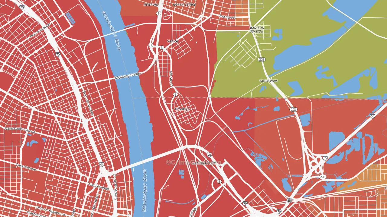 Lovejoy, IL Map of Murder Rates