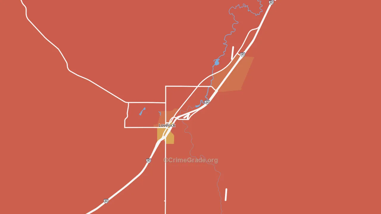 Lovelock, NV Map of Murder Rates