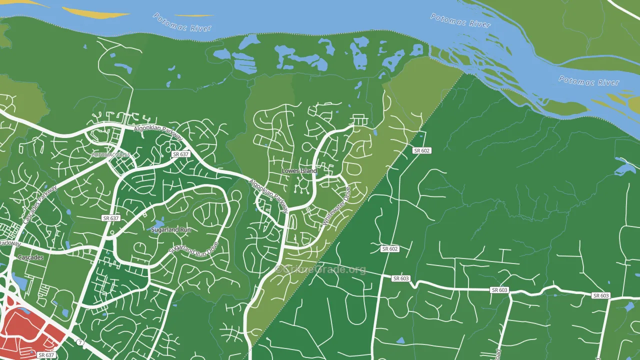 Lowes Island, VA Map of Murder Rates
