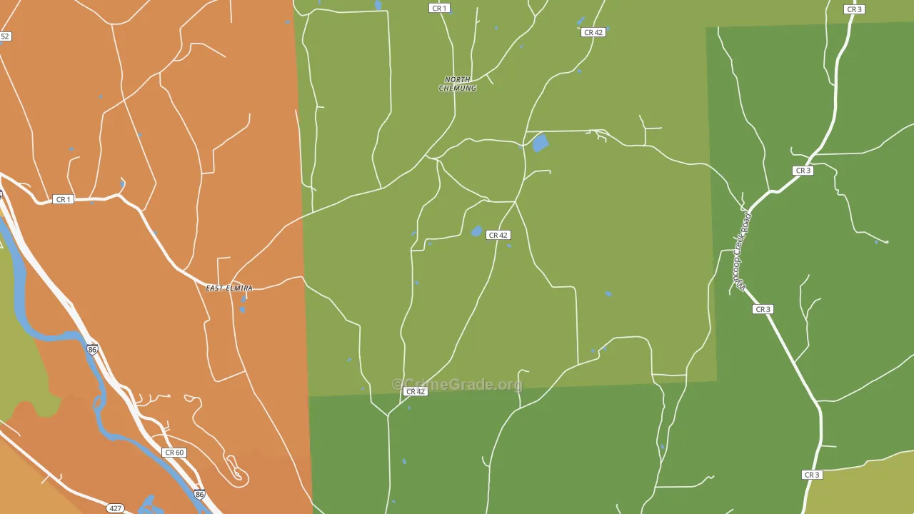 Lowman, NY Map of Murder Rates