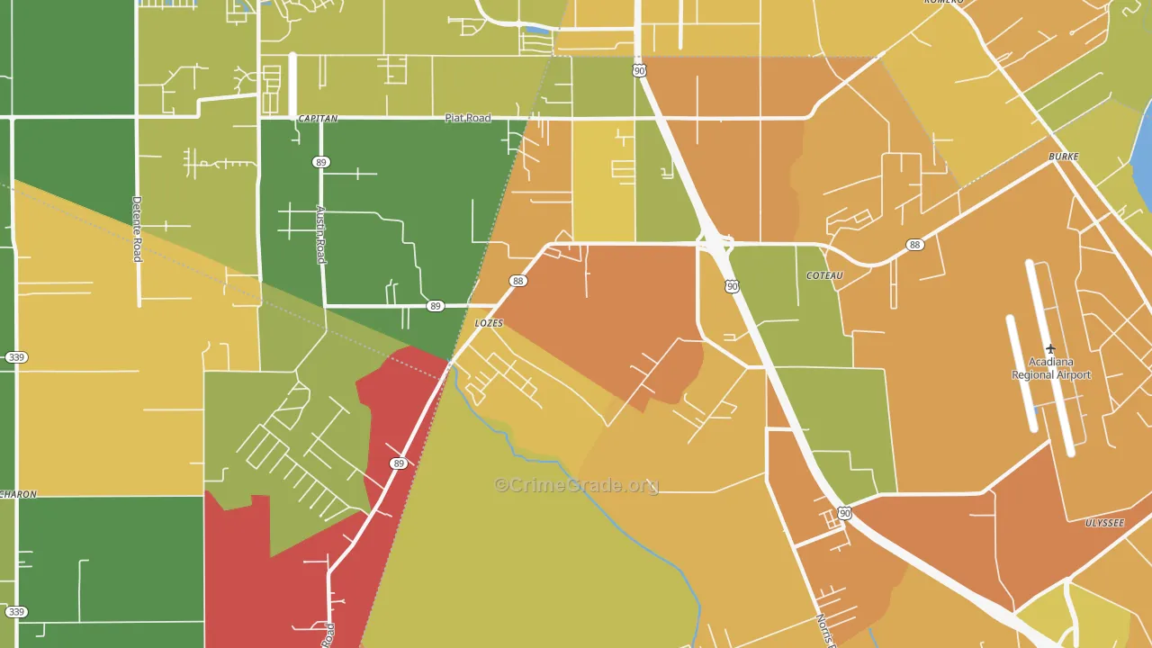 Lozes, LA Map of Murder Rates