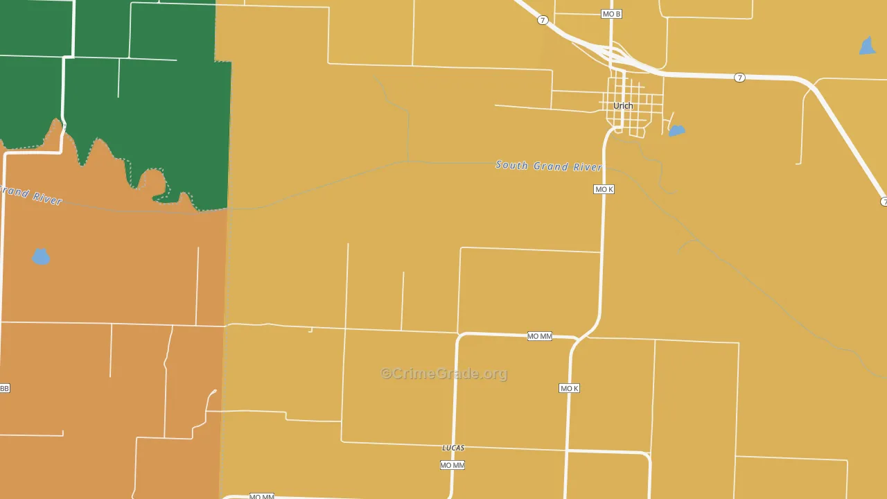 Lucas, MO Map of Murder Rates