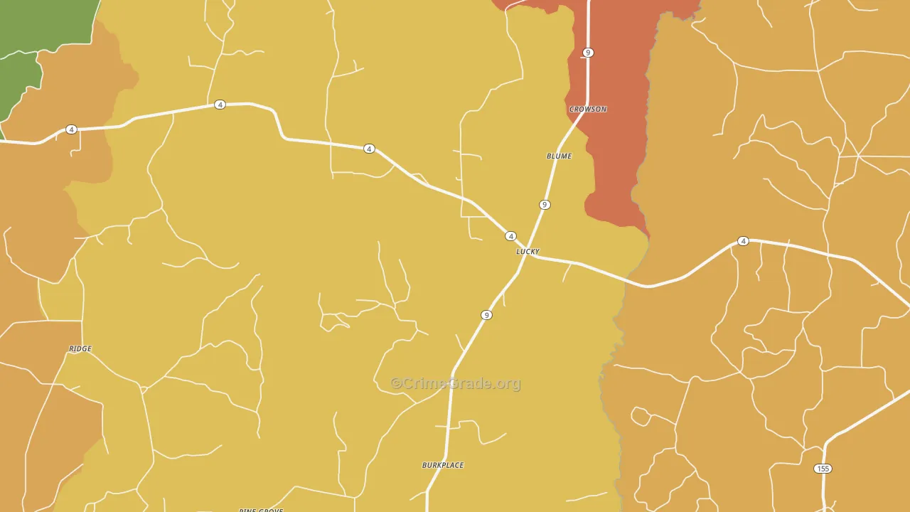 Lucky, LA Map of Murder Rates