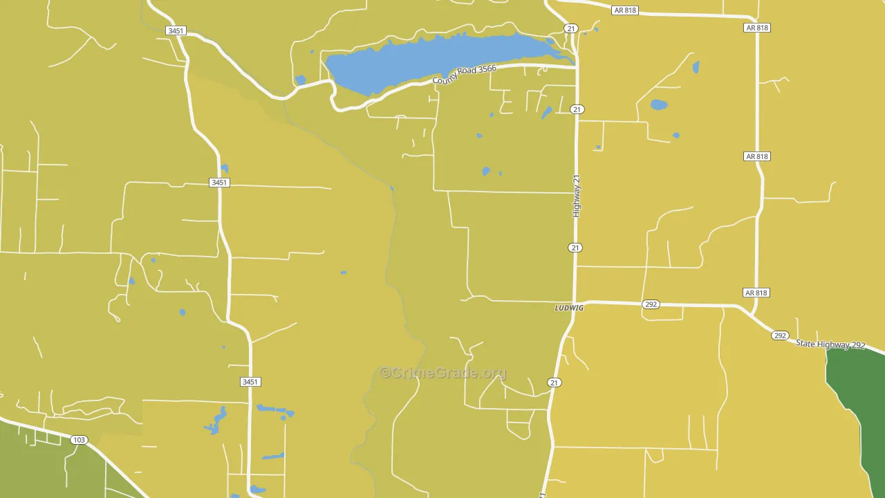 Ludwig, AR Map of Murder Rates