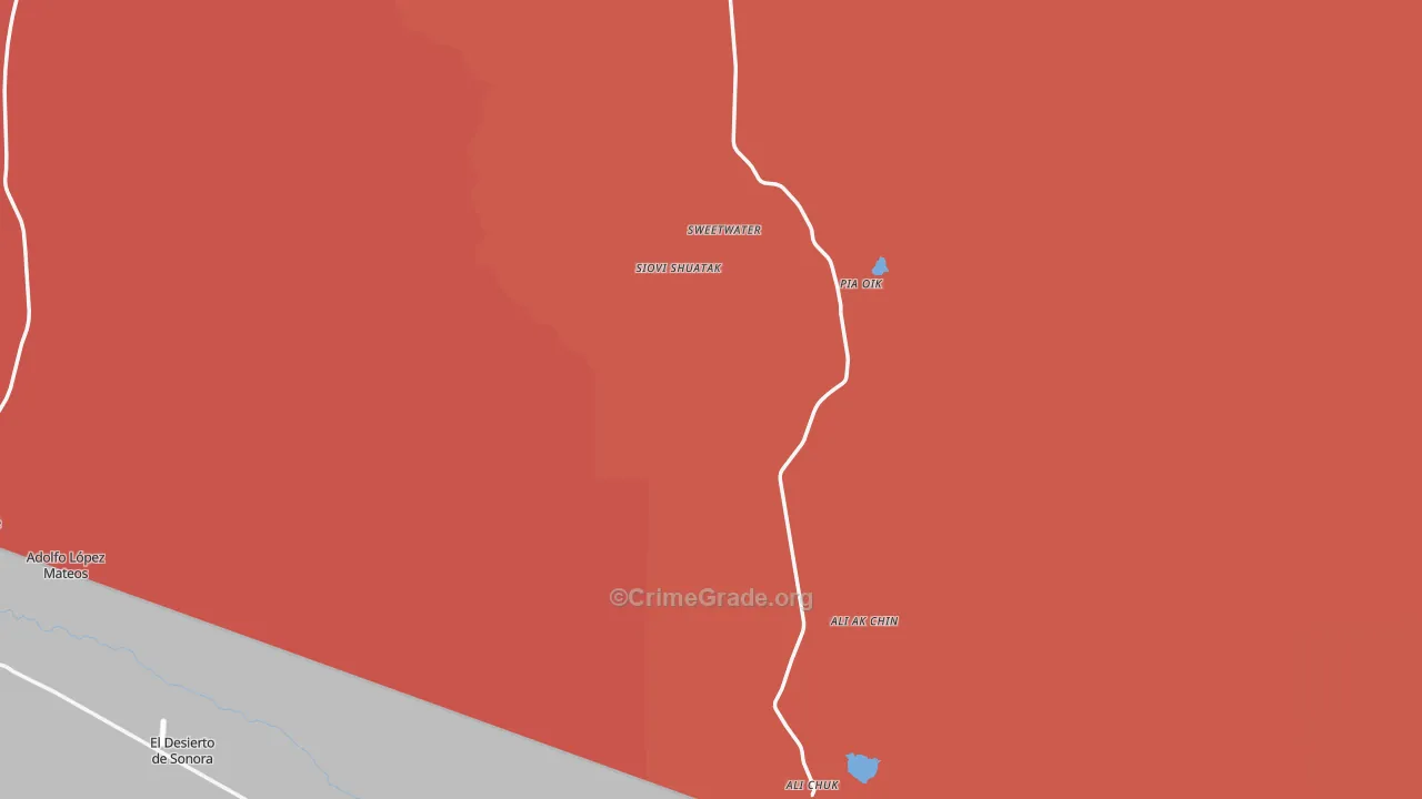 Lukeville, AZ Map of Murder Rates