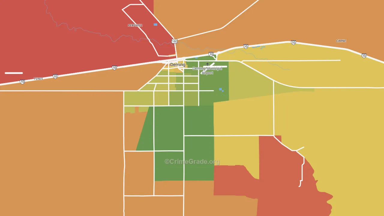 Luna County, NM Map of Murder Rates